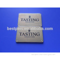 rectangle shape bag plates with company logo on